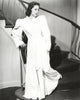 Loretta Young in a long white dress photo print