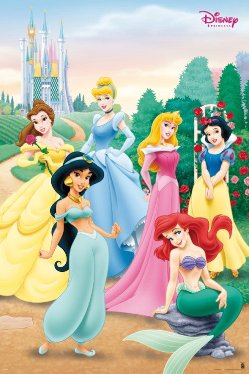 Disney Princess Pose Poster Print - 22x34 Rolled Poster
