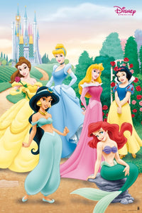 Disney Princess Pose Poster Print - 22x34 Rolled Poster