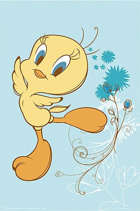 Tweety Bird Blue Rolled Poster Print - 22x34 | Posterazzi