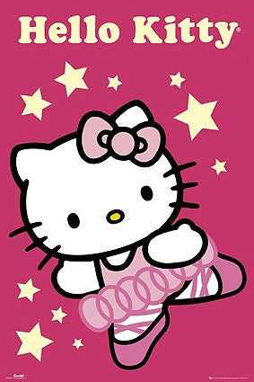 Hello Kitty Ballerina Poster Print - 22x34