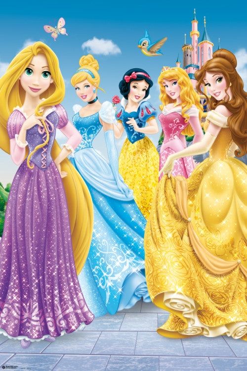 Disney Princesses Rolled Poster Print - 24x36