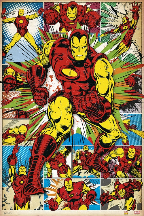 Marvel Iron Man Comic Classic Poster Print (24x36)