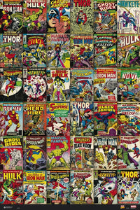 Marvel Comics Classic Covers Rolled Poster Print - 22x34