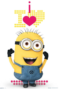 Minions Heart Poster Print - Fun Decor for Home or Office