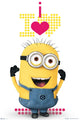 Minions Heart Poster Print - Fun Decor for Home or Office