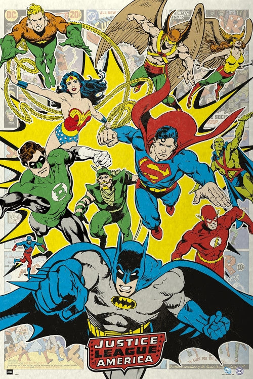 Justice League of America Rolled Poster Print - 22x34