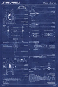 Star Wars Rebel Alliance Machine Rolled Poster Print - 22x34