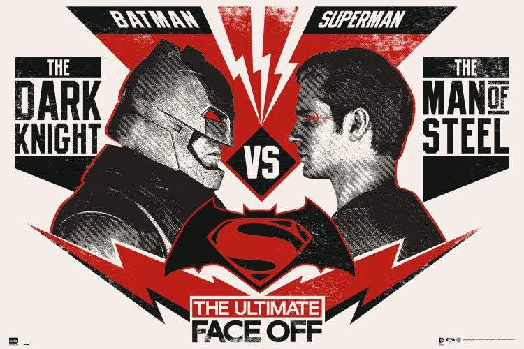 Batman V Superman Ultimate Face Off Poster Print (34x22)