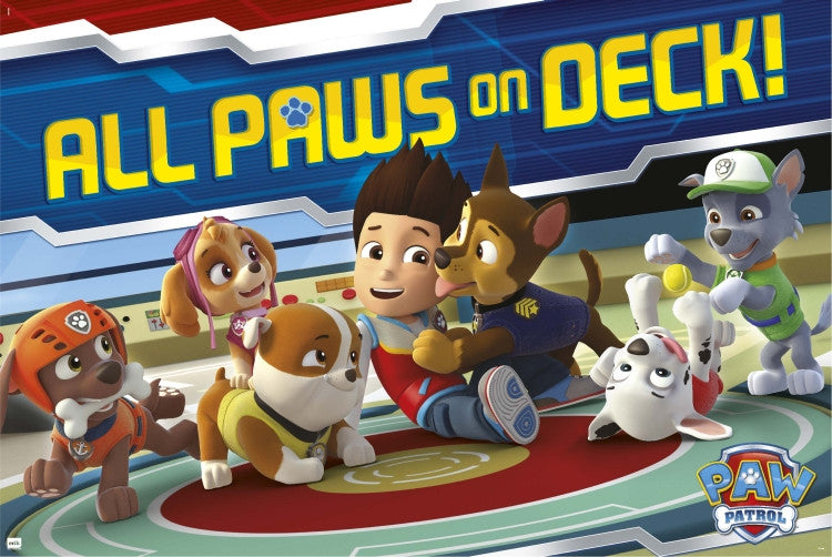 Paw Patrol All Paws Poster Print - Perfect for Home or Office