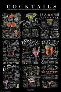 Lily & Val Cocktails Poster Print - Perfect for Home or Office
