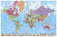 World Map Rolled Poster Print 34x22 - Item # VARGPE5009