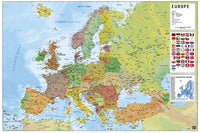 Europe Map Poster Print - Decorative Wall Art