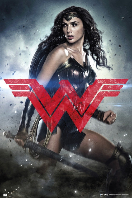 Batman V Superman Wonder Woman Glyph Poster Print 24x36