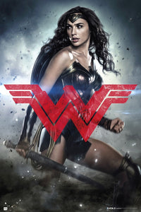 Batman V Superman Wonder Woman Glyph Poster Print 24x36