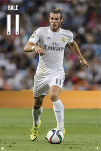 Real Madrid 2015-2016 Bale Action Poster Print - 22x34