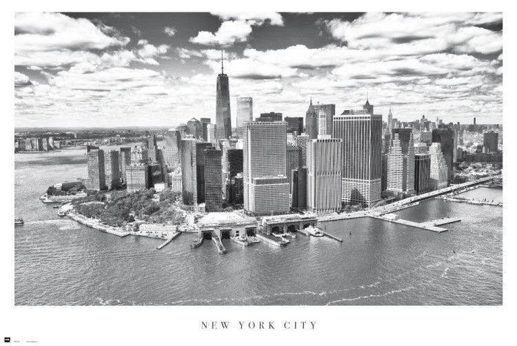 New York City Airview Poster Print - Rolled Poster 34x22