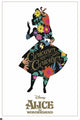 Alice In Wonderland Silhouette Rolled Poster Print - 22x34