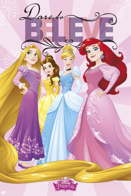 Disney Princesses Dare To Believe Rolled Poster Print