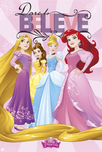 Disney Princesses Dare To Believe Rolled Poster Print