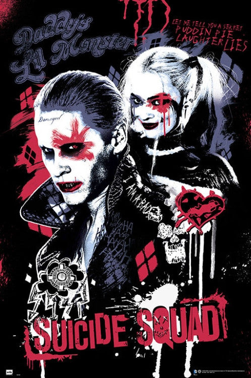 Suicide Squad Joker & Harley Quinn Poster Print (22x34)