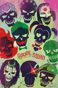Suicide Squad Skulls Rolled Poster Print 22x34