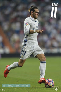Real Madrid 2016-2017 Gareth Bale Action Poster Print