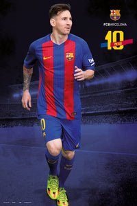 FC Barcelona 2016/2017 Messi Pose Poster Print - 24x36