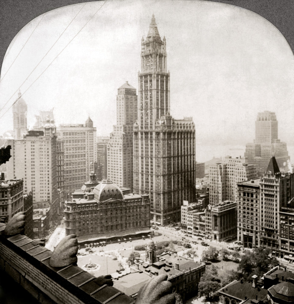 Woolworth Building poster print showcasing historic New York City architecture.