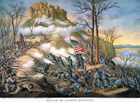Battle of Lookout Mountain Fine Art Print by Kurz & Allison