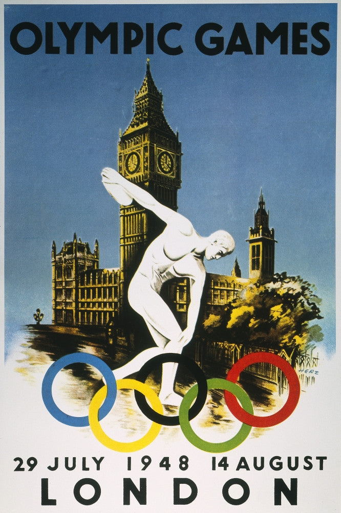 1948 Olympic Games Official Poster Print by Granger Collection