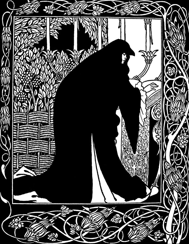 Guinevere Pen and Ink Illustration Fine Art Print by Aubrey Beardsley