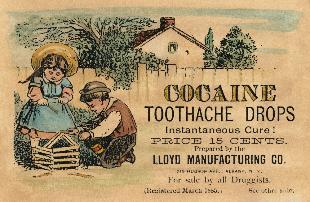 Cocaine Medicine Ad Fine Art Print from 1885 - American Trade Card