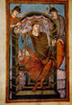 Lothair I Manuscript Illumination Fine Art Print by Granger Collection