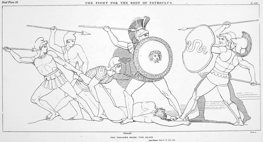 The Iliad: The Fight for the Body of Patroclus Fine Art Print by Thomas Piroli