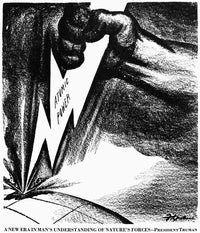 Hiroshima Cartoon Fine Art Print by D.R. Fitzpatrick - 1945