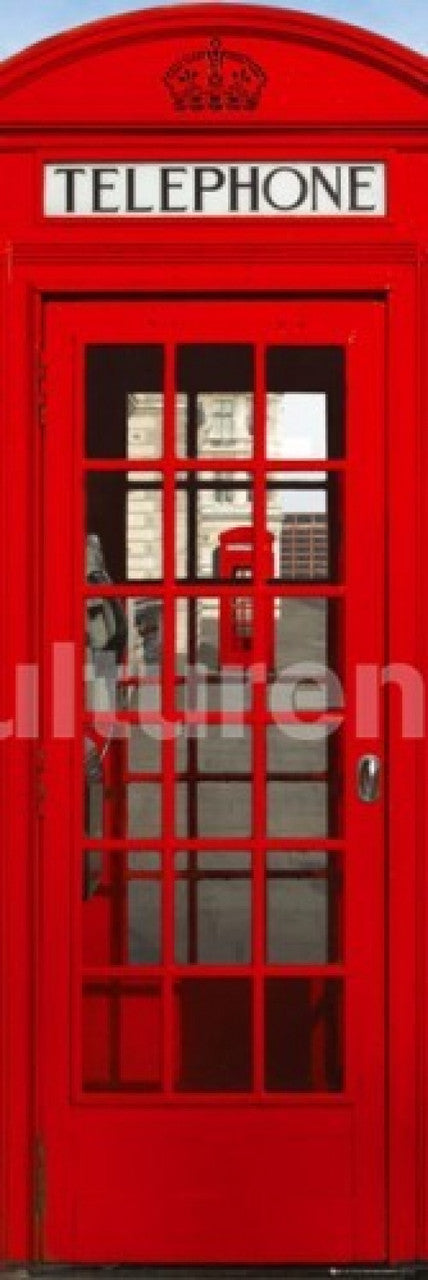 London Phonebox Rolled Poster Print - 62x21