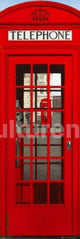 London Phonebox Rolled Poster Print - 62x21