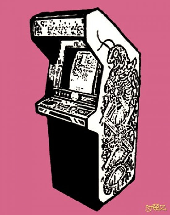 Arcade Poster by Steez - 8x10 Art Print featuring classic gaming imagery.