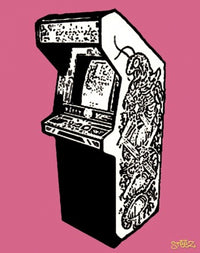 Arcade Poster by Steez - 8x10 Art Print featuring classic gaming imagery.