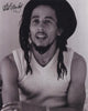 Bob Marley Black & White Pin Up Poster Print - 8x10