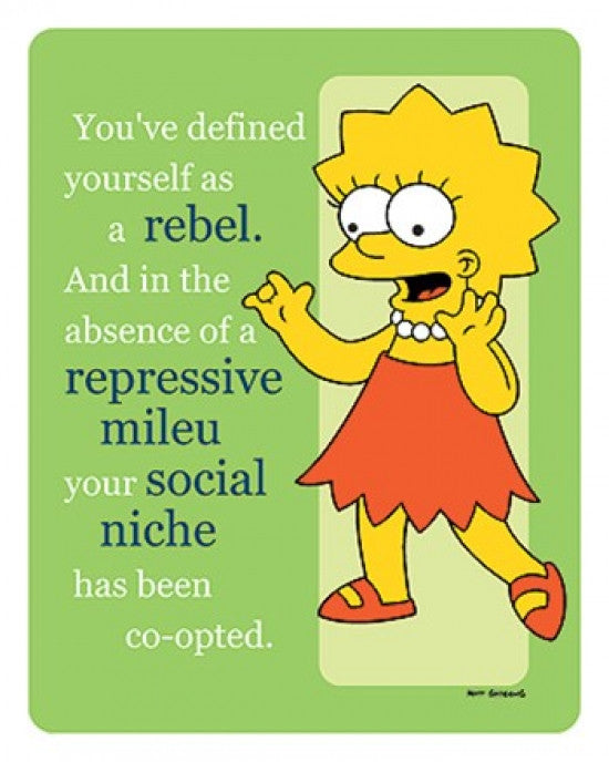 The Simpsons Lisa Rebel Poster Print - 8x10