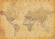 Vintage World Map Poster large wall art print 54x39