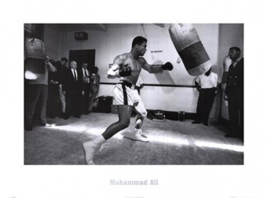 Muhammad Ali Heavy Bag Poster Print - 28x22
