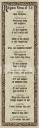Religious Views of Life Rolled Poster Print - 36x12