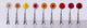 Gerbera Spectrum Floral Poster Print - 36x12