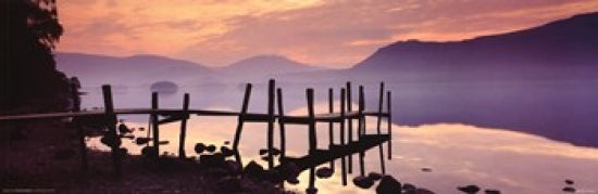 Jetty Derwent Water Poster Print showcasing serene natural beauty.