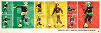 Bob Marley Football/Soccer Slim Poster Print - 36x12