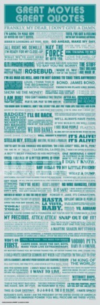 Great Movies - Great Quotes Rolled Poster Print