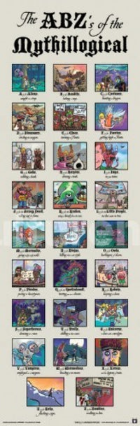 ABZ's Of The Mythillogical Poster - 36x12 inches